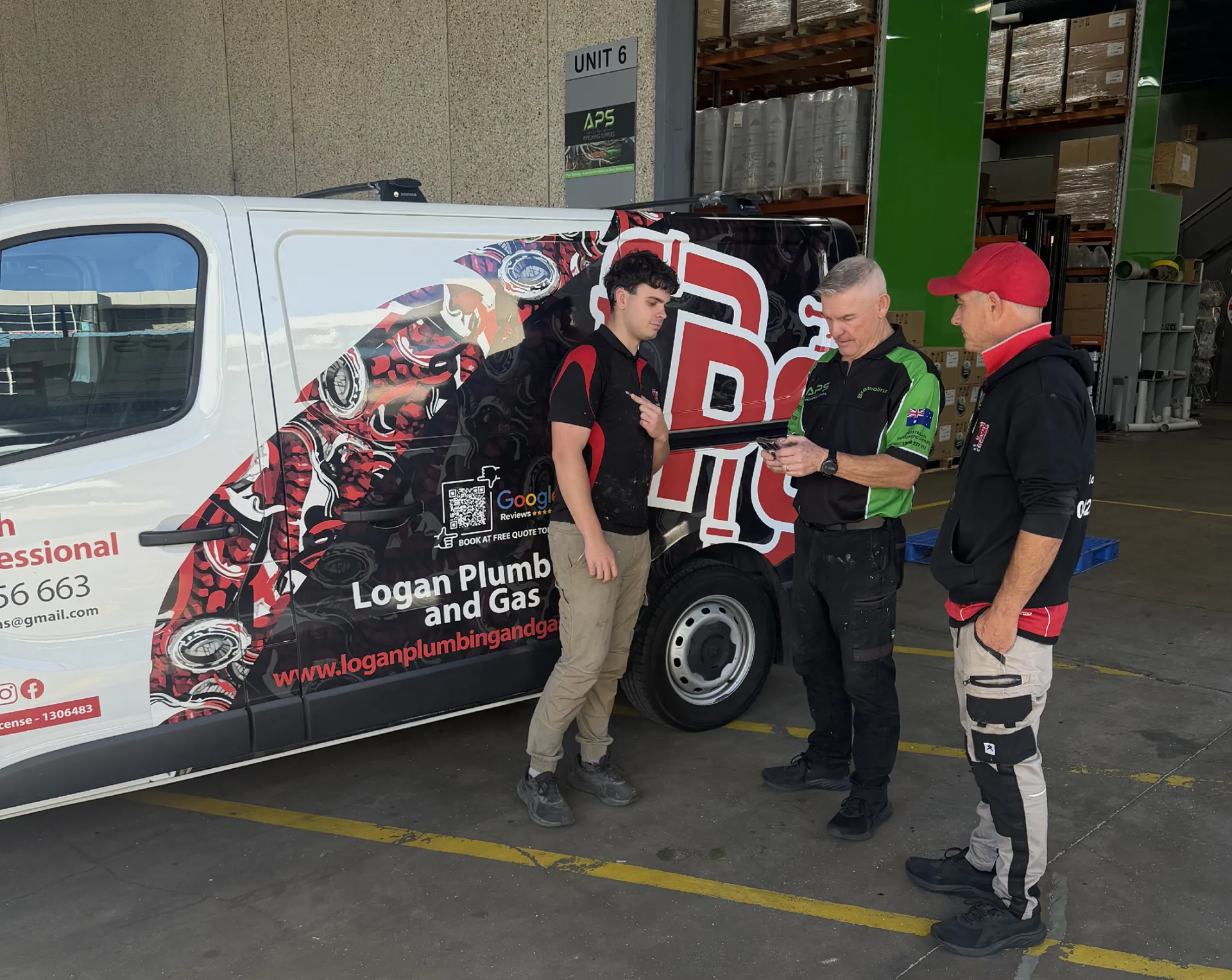 The Tradie Marketing Pros team with their service van