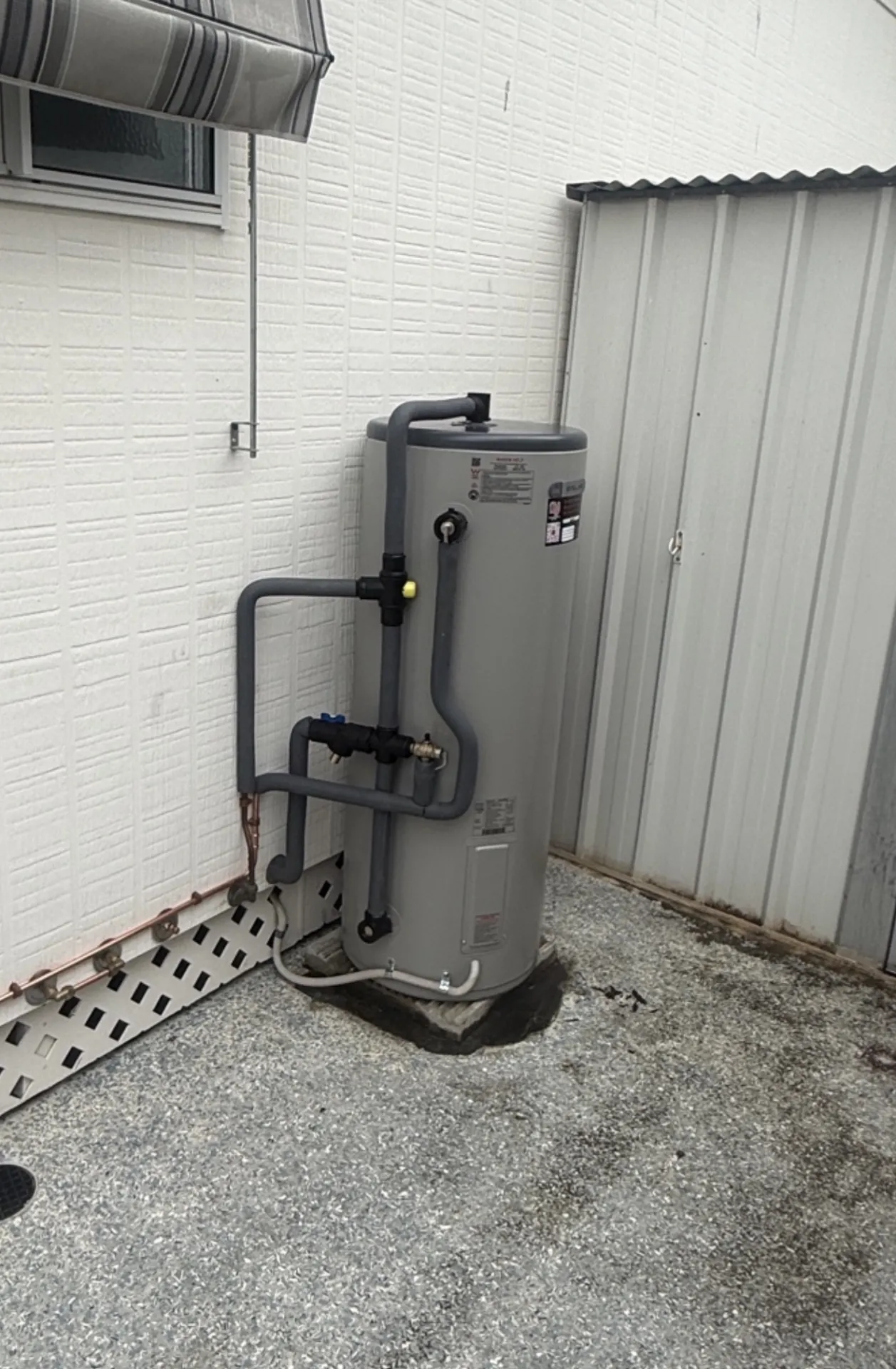 Rheem hot water system installed at a Logan home